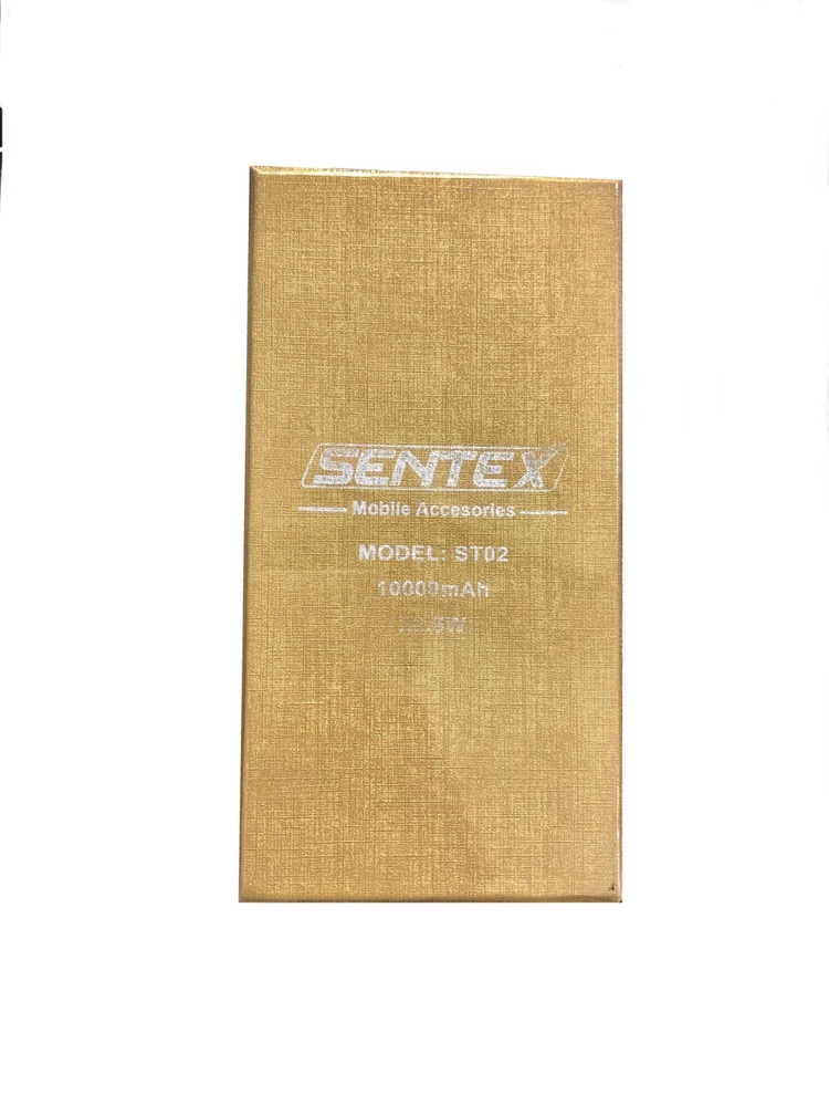 پاوربانک SENTEX مدل ST02 ظرفیت 10000 میلی آمپر ساعت به همراه کابل تبدیل