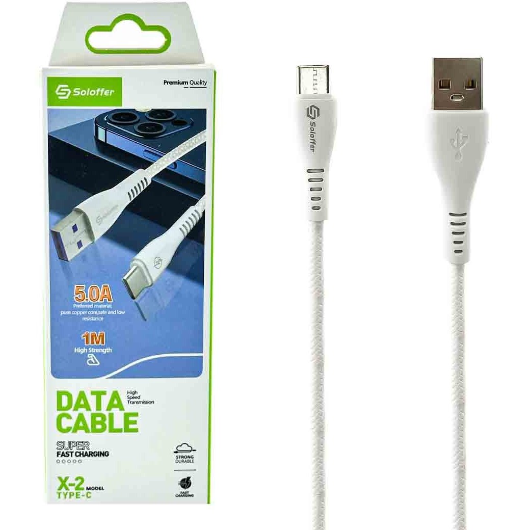 کابل تایپ سی Soloffer مدل X2